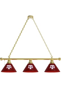 Texas A&M Aggies 3 Shade Gold Billiard Lamp