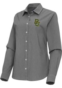 Antigua Baylor Bears Womens Porter Long Sleeve Black Dress Shirt