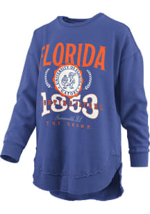 Pressbox Florida Gators Womens Blue Clea Crew Sweatshirt