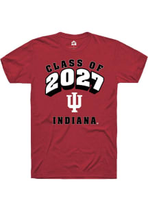 Rally Indiana Hoosiers Crimson Class of 2027 Short Sleeve T Shirt