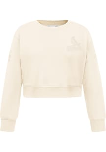 Pro Standard St Louis Cardinals Girls White Neutral Long Sleeve T-Shirt