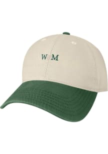 Legacy William & Mary Tribe Wordmark EZA Twill Adjustable Hat - Natural