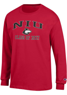 Champion Northern Illinois Huskies Red Primary Class of 2027 Jersey Long Sleeve T Shirt