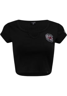 Hype and Vice South Carolina Gamecocks Womens Black Cali Short Sleeve T-Shirt