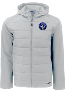Mens Montreal Impact Cutter and Buck Mens Evoke Hood Heavyweight Jacket - Grey