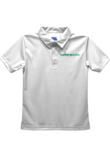 Vive La Fete Oregon Ducks Toddler White Team Short Sleeve Polo Shirt