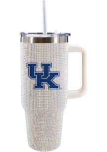 The Memory Company Kentucky Wildcats 40oz Bling Stainless Steel Tumbler - White