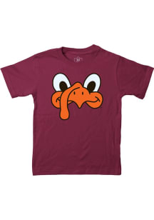 Wes and Willy Virginia Tech Hokies Toddler Maroon Hokie Face Short Sleeve T-Shirt