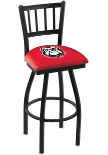 Georgia Bulldogs Mascot Swivel Counter Pub Stool - Black