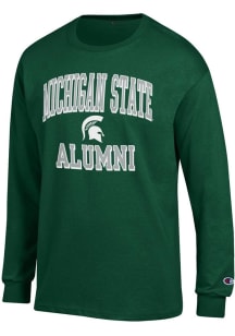 Champion Michigan State Spartans Green Est Date Alumni Jersey Long Sleeve T Shirt
