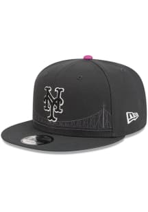 New Era New York Mets Black City Connect 9FIFTY Mens Snapback Hat