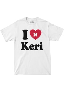 Keri Leimbach Nebraska Cornhuskers Youth White I Heart Keri Tee Fashion Player Tee