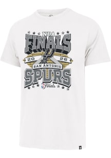 47 San Antonio Spurs White FINALS PARTICIPANT Short Sleeve Fashion T Shirt