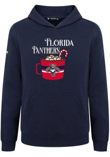 Levelwear Florida Panthers Youth Navy Blue Podium Jr Mellow Long Sleeve Hoodie