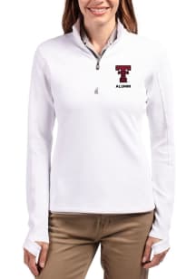 Cutter and Buck Texas Tech Red Raiders Womens White Traverse Qtr Zip Pullover