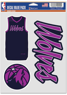 Minnesota Timberwolves 2025 City Edition 3 Pack Auto Decal - Navy Blue