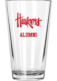 Nebraska Cornhuskers Alumni 16 oz Pint Glass - White