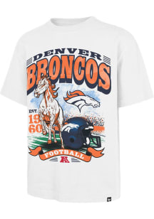 47 Denver Broncos White Regional Headline Short Sleeve Fashion T Shirt