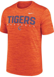 Nike Clemson Tigers Orange DriFit Velocity Baseball Short Sleeve T Shirt