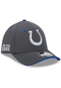New Era Indianapolis Colts Mens Black NFL 2026 Sideline Rivalries Collection 3930 Flex Hat