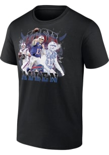 Josh Allen Buffalo Bills Black Notorious Short Sleeve Player T Shirt