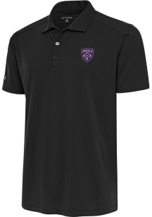 Antigua Louisville City FC Mens Dark Grey Tribute Short Sleeve Polo