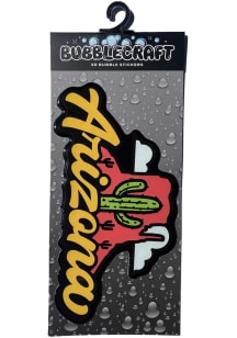 Arizona Cactus Mountain Bubble Stickers - Gold