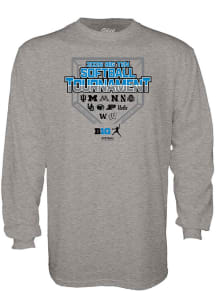 Blue 84 Big Ten Grey 2026 Big Ten Softball Tournament All Team Long Sleeve T Shirt