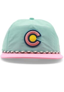 Colorado Blue Colorado C Unstructured 5 Panel Mens Snapback Hat
