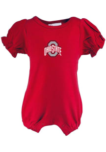 Ohio State Buckeyes Baby Red Bubble Short Sleeve One Piece