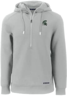 Cutter and Buck Michigan State Spartans Mens Ash Roam Hood