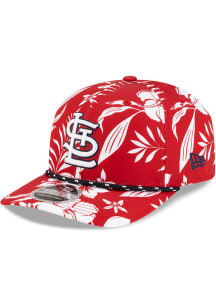 New Era St Louis Cardinals Floral Rope 9SEVENTY SS Adjustable Hat - Red