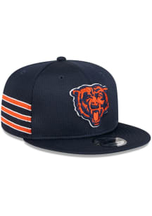 New Era Chicago Bears Navy Blue DL Patch Stripe 9FIFTY Mens Snapback Hat