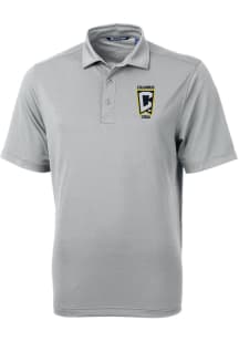 Cutter and Buck Columbus Crew Grey Virtue Eco Pique Big and Tall Polo