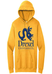Summit Sportswear Drexel Dragons Mens Gold Academic Long Sleeve Hoodie