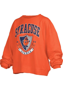 Pressbox Syracuse Orange Womens Orange Janise Crew Sweatshirt