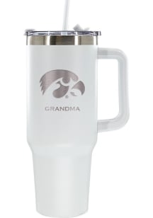 The Memory Company Iowa Hawkeyes Grandma 40oz Stainless Steel Tumbler - White