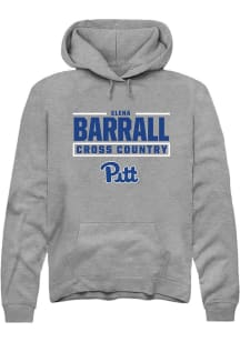 Elena Barrall Pitt Panthers Mens Graphite NIL Stacked Box Player Hood