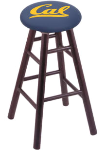 Cal Golden Bears Round Cushion Oak Pub Stool - Brown