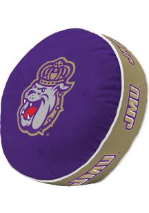 James Madison Dukes Primary Mascot Throw Pillow - Purple