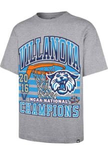 47 Villanova Wildcats Grey National Champion Foundation Short Sleeve Fashion T Shirt