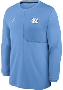 Nike North Carolina Tar Heels Light Blue DriFit Coach Practice Jordan Long Sleeve T-Shirt