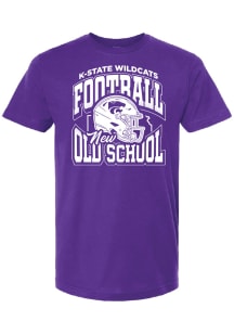 Summit Sportswear K-State Wildcats Youth Purple Football Stripe The Stadium Short Sleeve T-Shirt