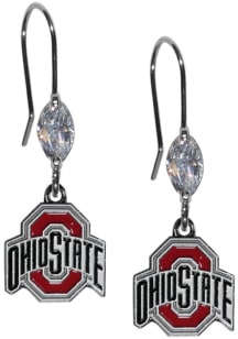Ohio State Buckeyes Crystal Dangle Womens Earrings