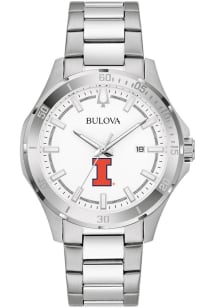 Bulova Illinois Fighting Illini Sport Classic Mens Watch