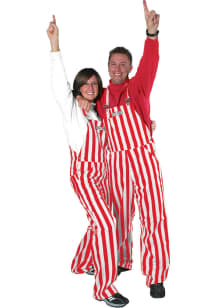 Game Bibs Red White Mens   Overalls
