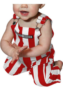 Game Bibs Nebraska Cornhuskers Toddler Red Primary logo Overalls