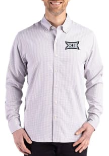 Cutter and Buck Big 12 Mens Ash Skyline Long Sleeve Dress Shirt