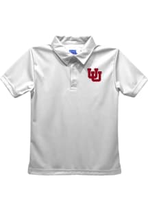 Vive La Fete Utah Utes Youth White Team Short Sleeve Polo Shirt