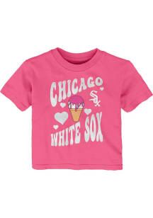 Chicago White Sox Toddler Girls Pink Ice Cream Team Short Sleeve T-Shirt